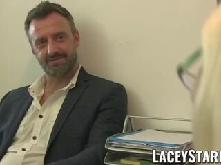 LACEYSTARR - doctor GILF Eats Pascal White Cum 10 min after X rated movie
