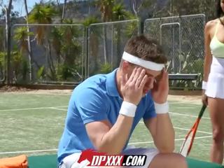 Digital Playground - Tennis Coach Gets Balls Licked by 2 Latinas