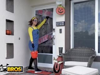 Bangbros - evelin sten blir till suga på en stor popsicle detta halloween