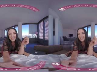 VRBangers Angela White Takes a Big dick between her Big Boobs VR xxx clip