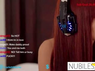 Nubileset - Scarlett Mae in Twitch Live adult clip