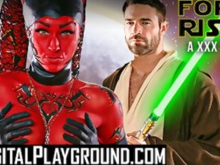 Digitalplayground - Cosplay Teen Kleio Valentie Get Painted Up and Fucked in Starwar's X rated movie Parody