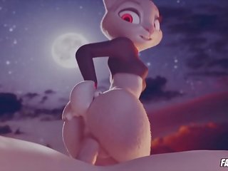 Besar pantat judy hopps mendapat dia bokong terlanda oleh besar batang &vert; 3d x rated video karikatur