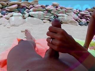Pov съпруга онанизъм в на плаж: love-making x номинално филм feat. hotfantasy08