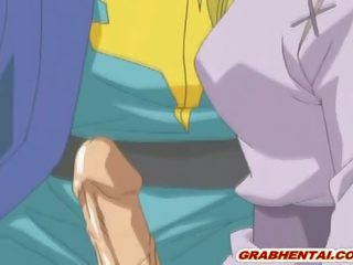 Two Princess Hentai Sucking dick And Groupfucking