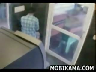 Špinavý video v bankomat chata